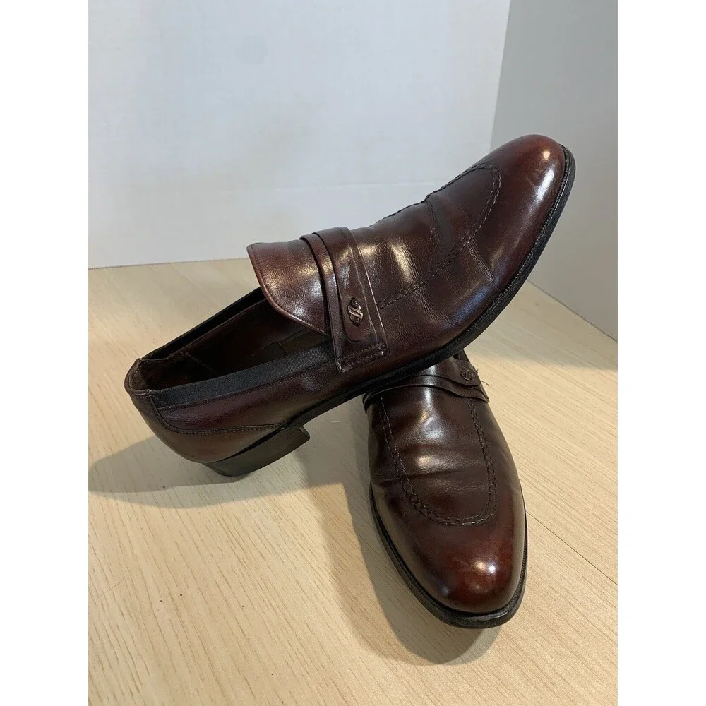 E.T. Wright Men's Burgundy Dress Loafers US Mens sz. 13AAA
